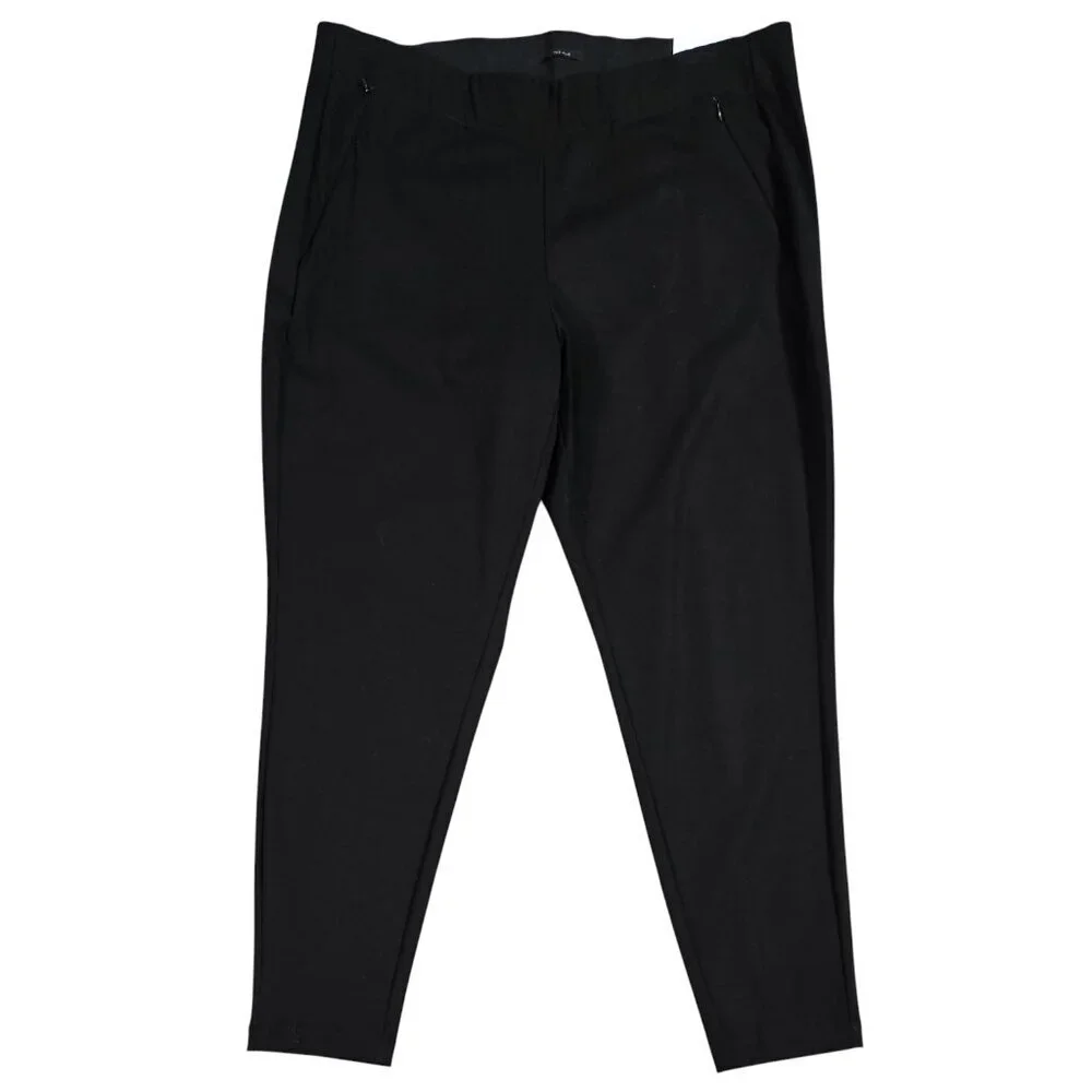 Lane Bryant NWT The Allie Black Pull On Skinny Pant Sexy Stretch Zip Pockets